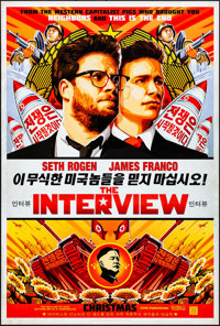 The Interview (Columbia, 2014). Rolled, Very Fine-. One Sheet (27" X 40") DS Advance. Comedy