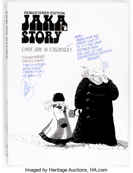 Memorabilia:Comic-Related, Dave Sim Jaka's Story: Remastered Edition Prototype #1 TradePaperback Collection (Aardvark-...