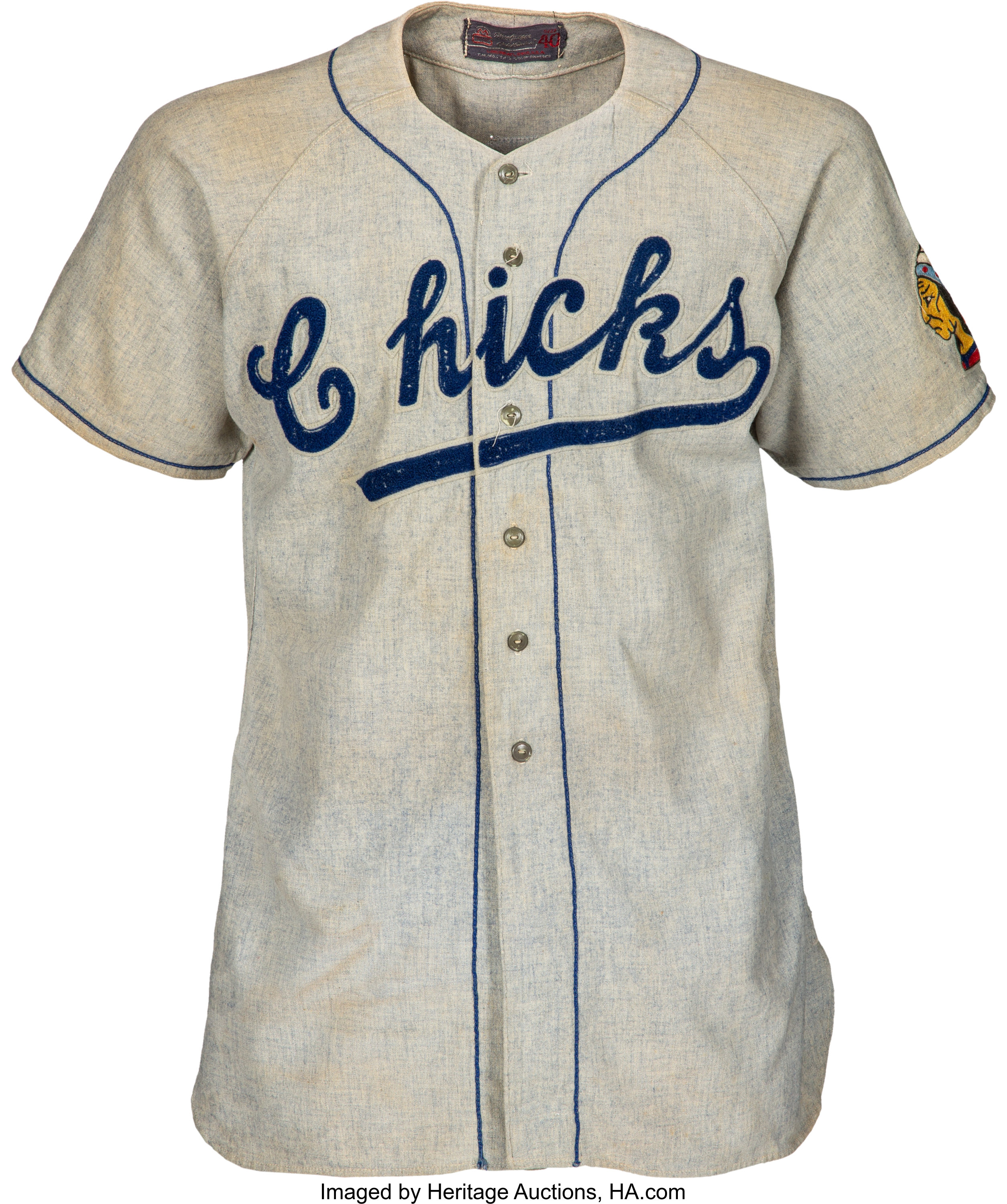 1949 Memphis Chickasaws Game Worn Jersey Attributed to Luke Appling, Lot  #53442