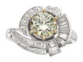 Estate Jewelry:Rings, Diamond, Platinum Ring . ...