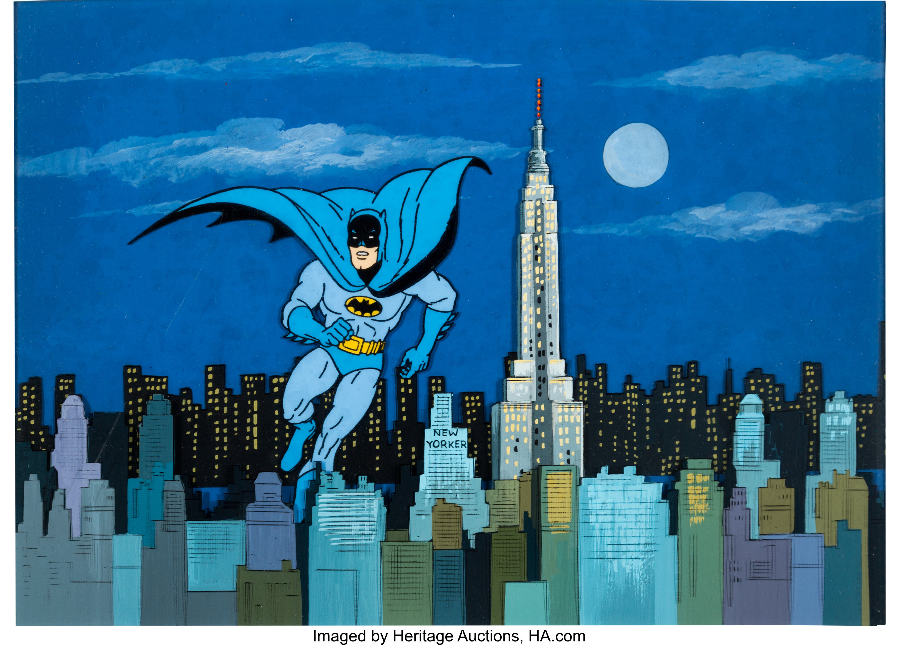 The New Adventures of Batman Production Cel and Master Background | Lot  #61263 | Heritage Auctions