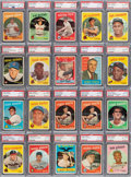 Baseball Cards:Sets, 1959 Topps Baseball PSA Graded Complete Set (572) with Nine
Variations - Only Two Cards Graded Below PSA NM-MT 8. ...