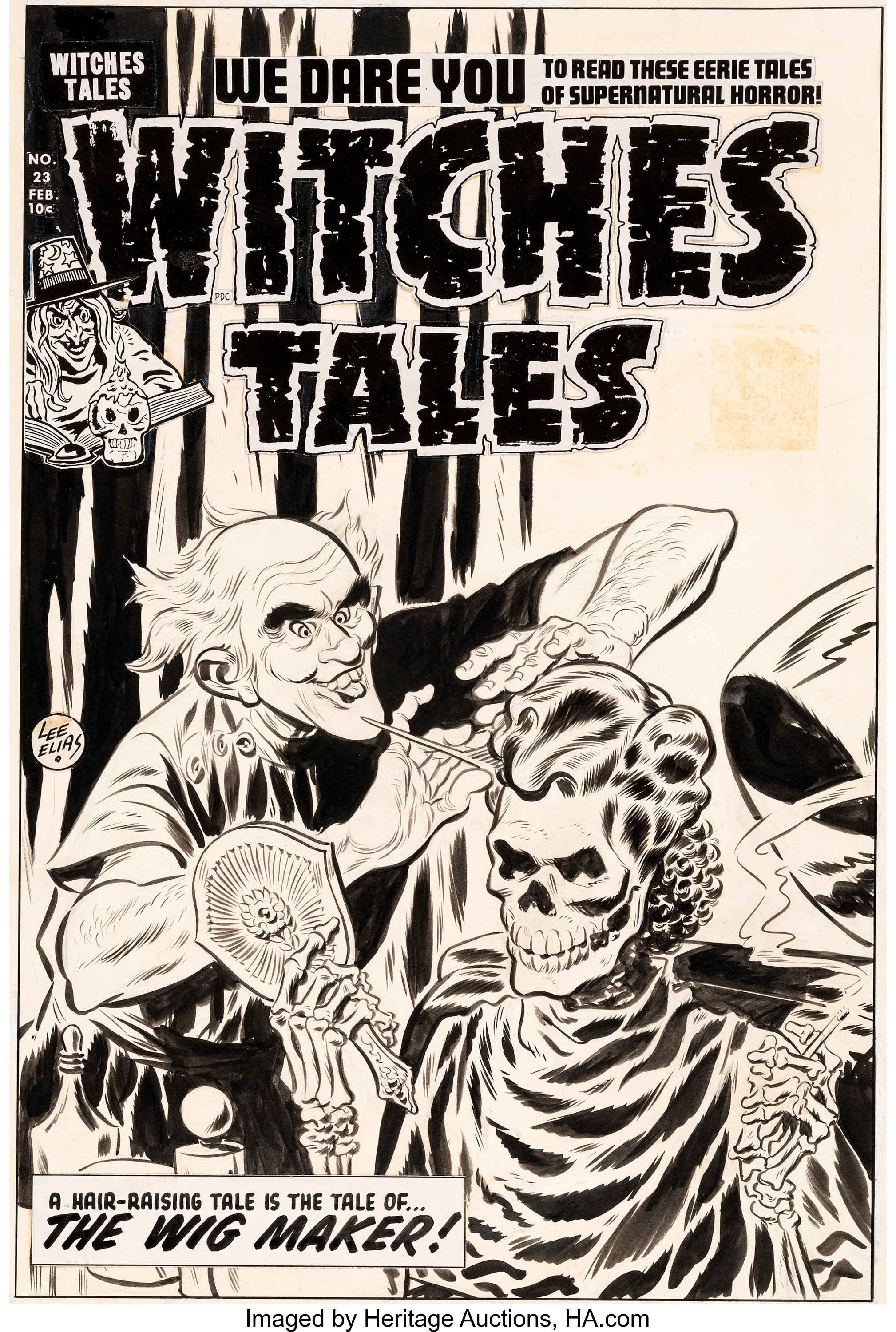 Lee Elias Witches Tales #23 Cover Original Art (Harvey Comics, | Lot #94067  | Heritage Auctions
