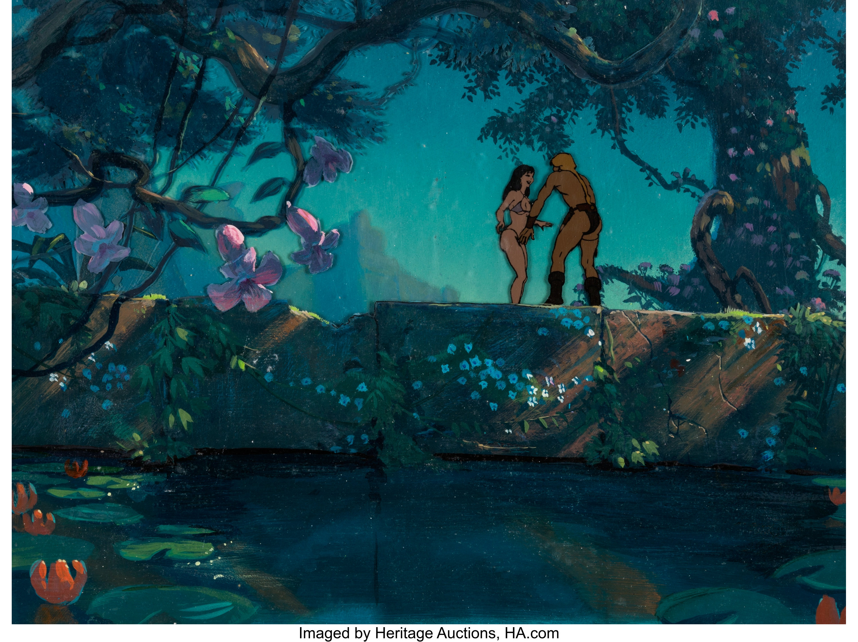 Fire And Ice Frank Frazetta And James Gurney Production Cel Setup Lot Heritage Auctions