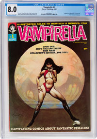 Vampirella #1 (Warren, 1969) CGC VF 8.0 Off-white to white pages