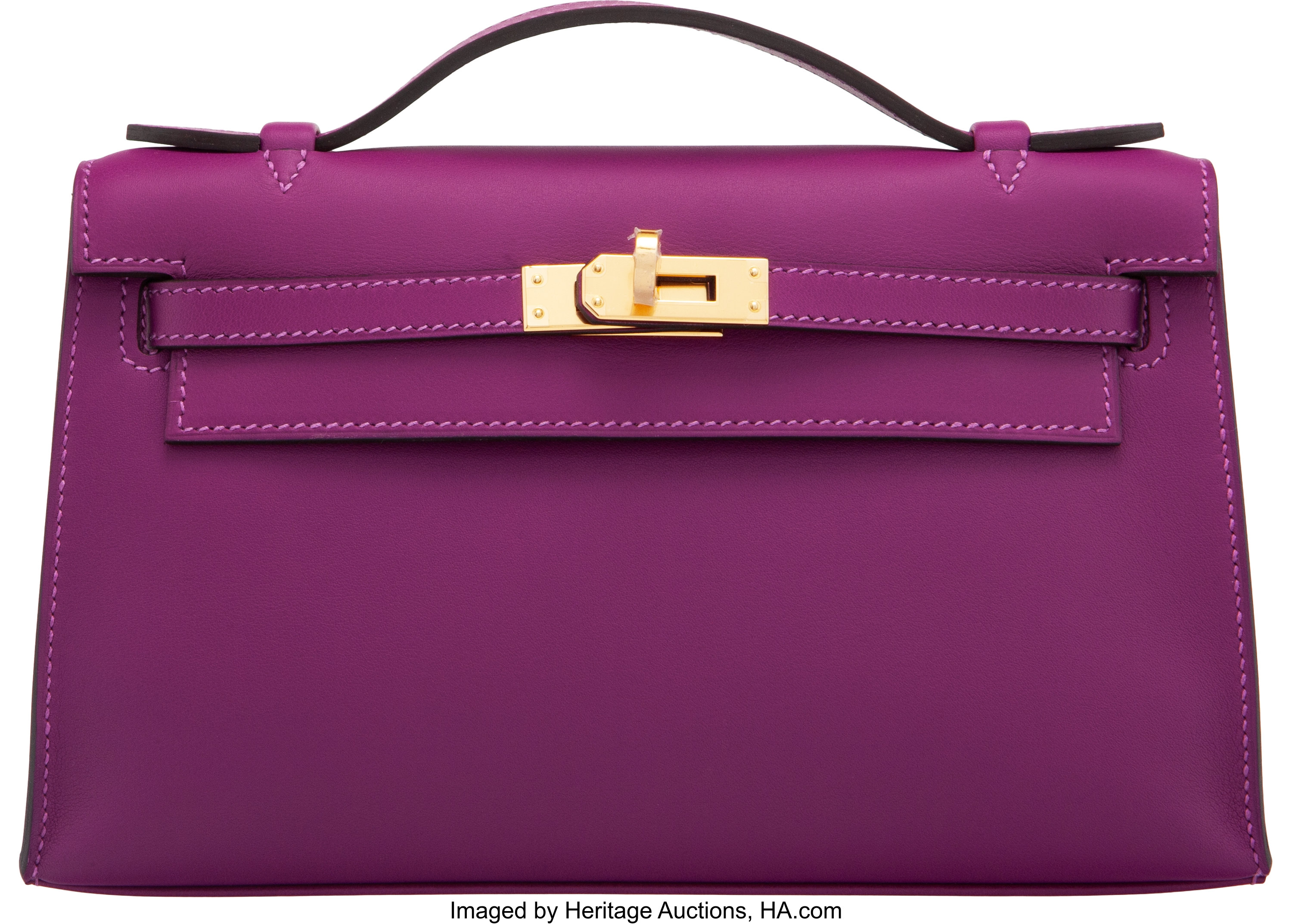 Kelly Pochette KP22 Swift Leather Anemone GHW – BeRiche