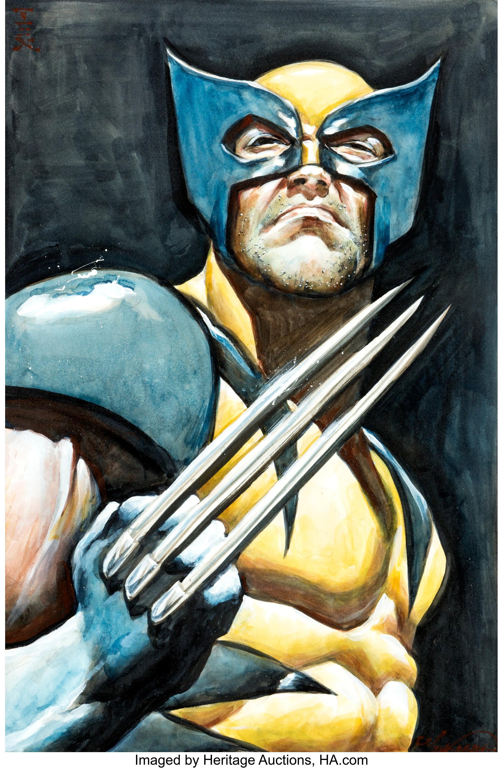 Mark Texeira - Wolverine Painting Original Art (2001). Original, Lot  #15521