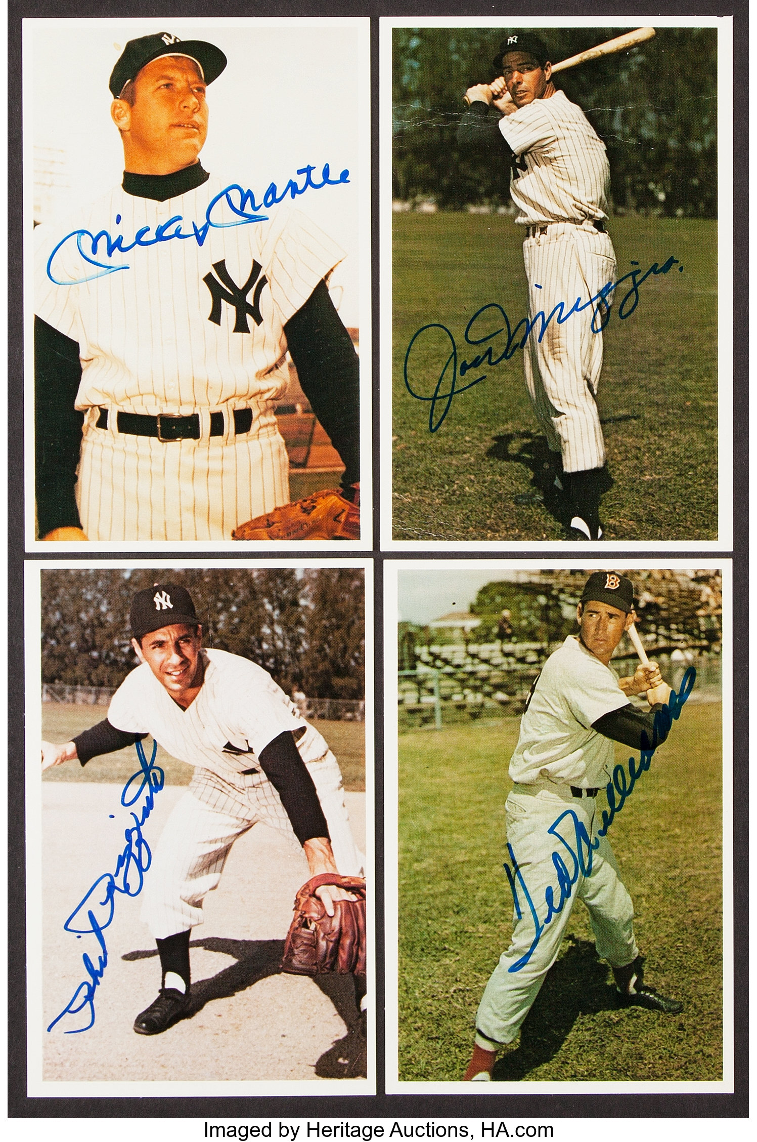 Baseball Legends Signed Photos, Lot of 4.... (Total: 4 items) | Lot #43176  | Heritage Auctions