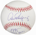Autographs:Baseballs, Alex Rodriguez Signed & 1995 Statistics Inscribed Baseball. ...