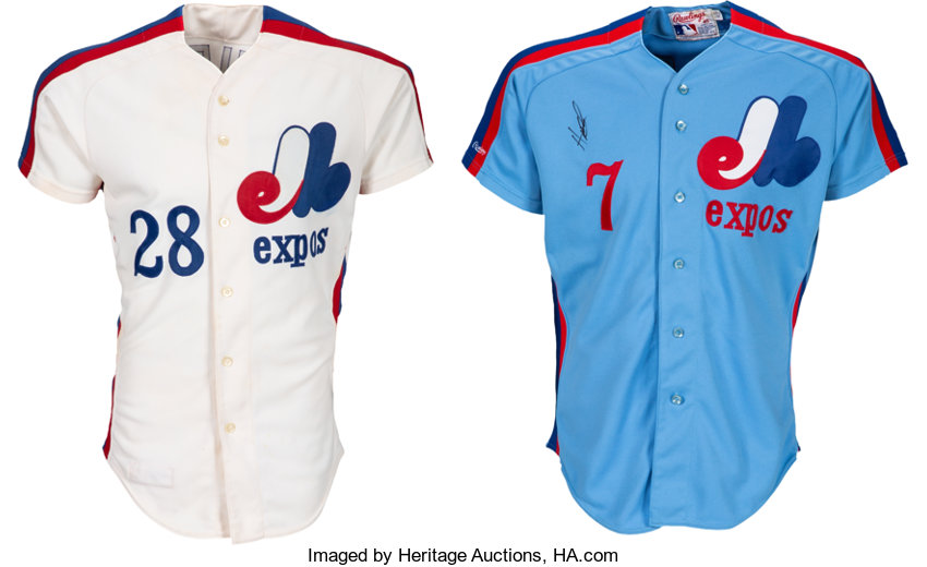 1980-88 Game Worn Montreal Expos Jerseys Lot of 2.  Baseball, Lot  #57958