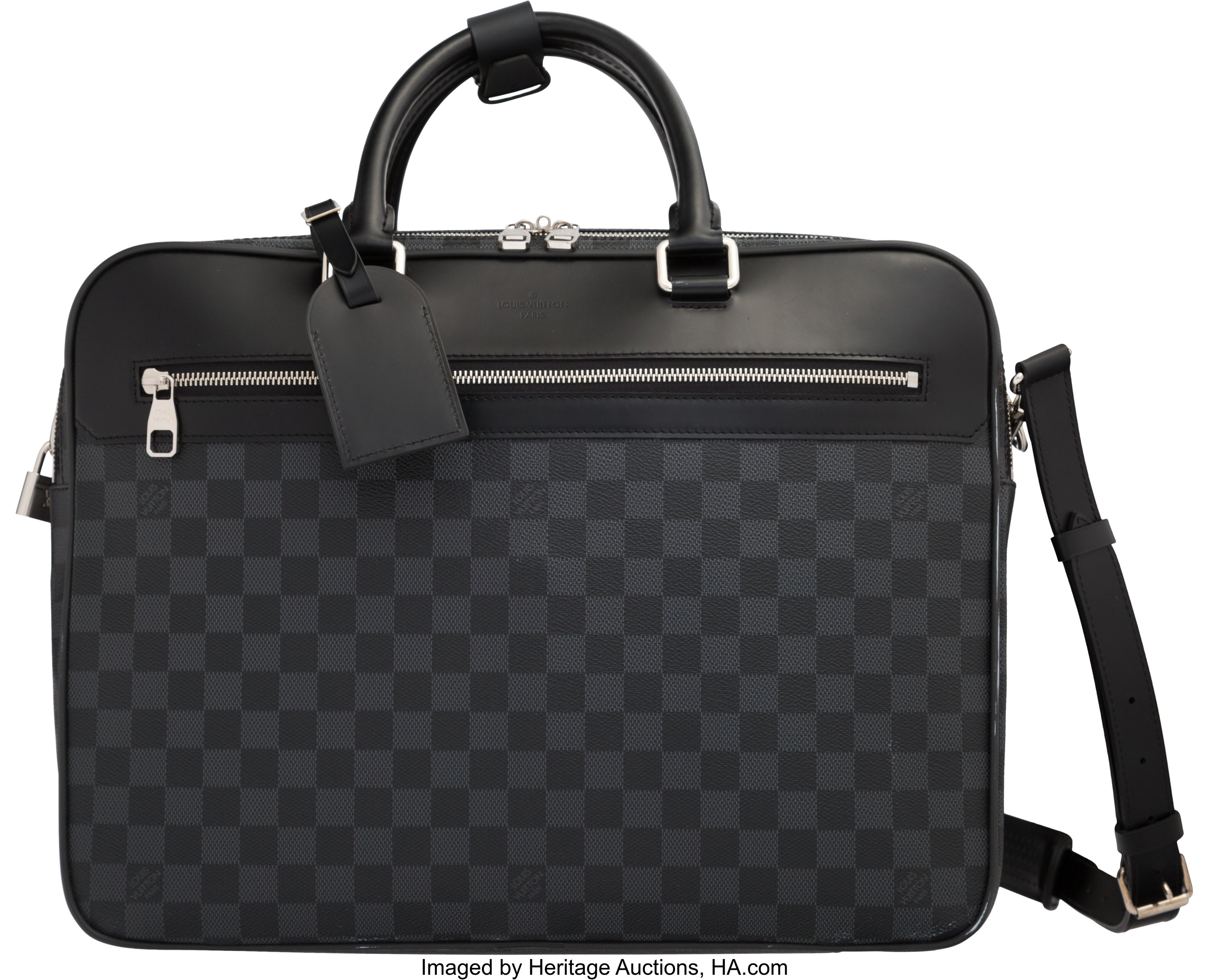 Louis Vuitton Damier Graphite Coated Canvas Overnight Bag., Lot #15203