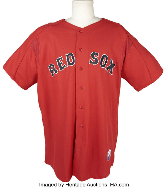 2003 Tim Hamulack Boston Red Sox Batting Practice Jersey. Though, Lot  #65155