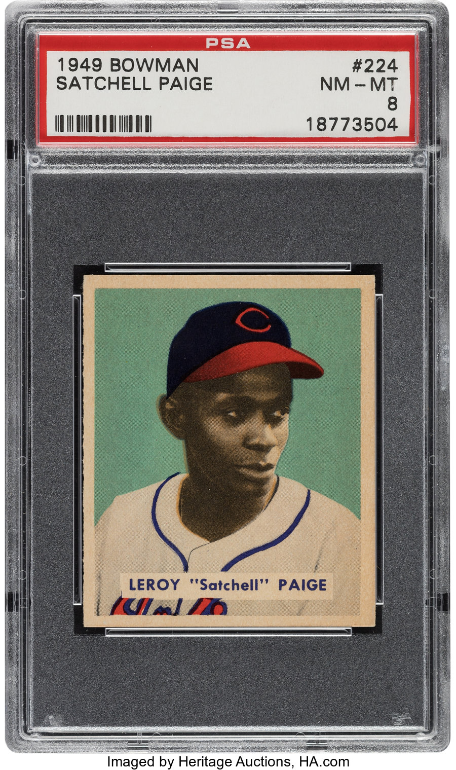 1949 Bowman Satchell Paige #224 PSA NM-MT 8
