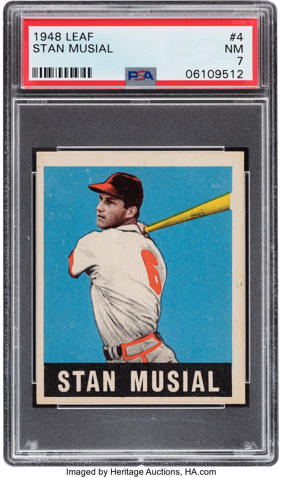 1948 Leaf Stan Musial #4 PSA NM 7