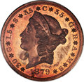 1879 $20 Metric Twenty Dollar, Judd-1644, Pollock-1844, Low R.7, PR65 Red and Brown PCGS....(PCGS# 72023)
