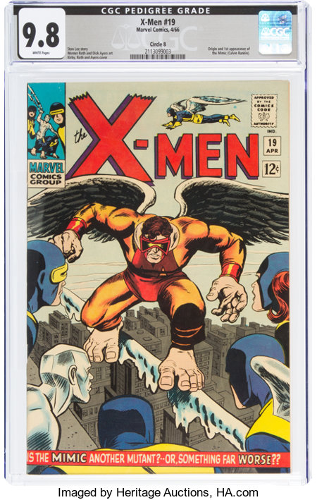 X-Men #19 Circle 8 Pedigree (Marvel, 1966) CGC NM/MT 9.8 White pages....