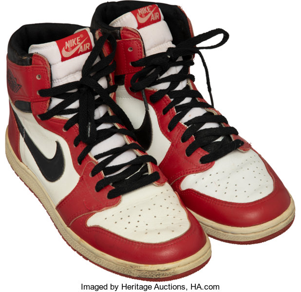 Fe ciega Canguro enlace 1985 Original Air Jordan I Nike Sneakers. ... Basketball | Lot #53309 |  Heritage Auctions