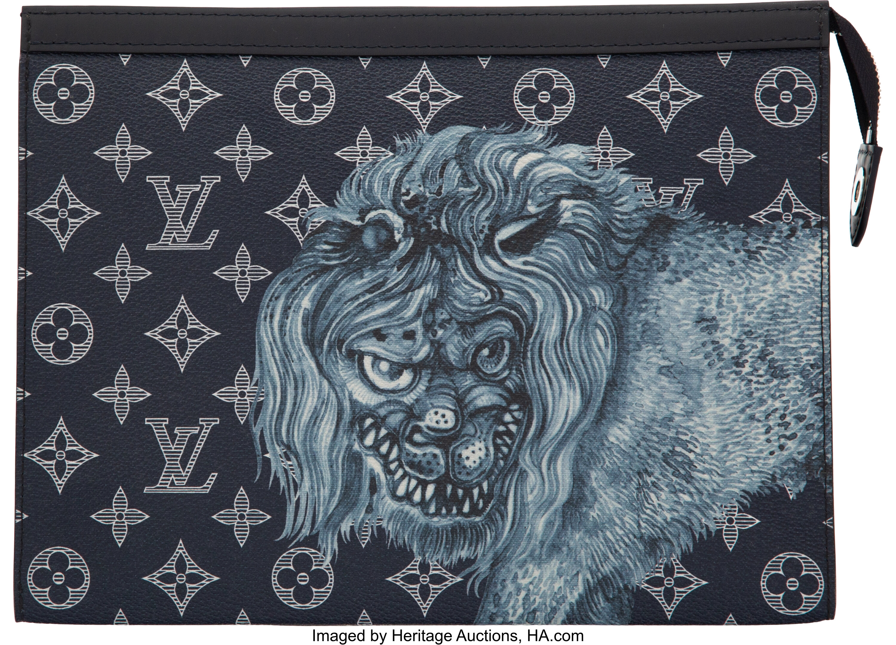 Louis Vuitton Messenger Savane Monogram Chapman Ink Black/Blue - Mens