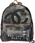 Chanel Runway Graffiti Art School Canvas Backpack with Ruthenium, Lot  #58138