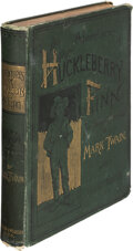 Books:Literature Pre-1900, Mark Twain. Adventures of Huckleberry Finn. Tom Sawyer's Comrade.
New York: Charles L. Webster and Company, 1885...