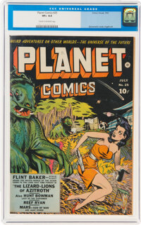 Planet Comics #25 (Fiction House, 1943) CGC VF+ 8.5 Cream to off-white pages