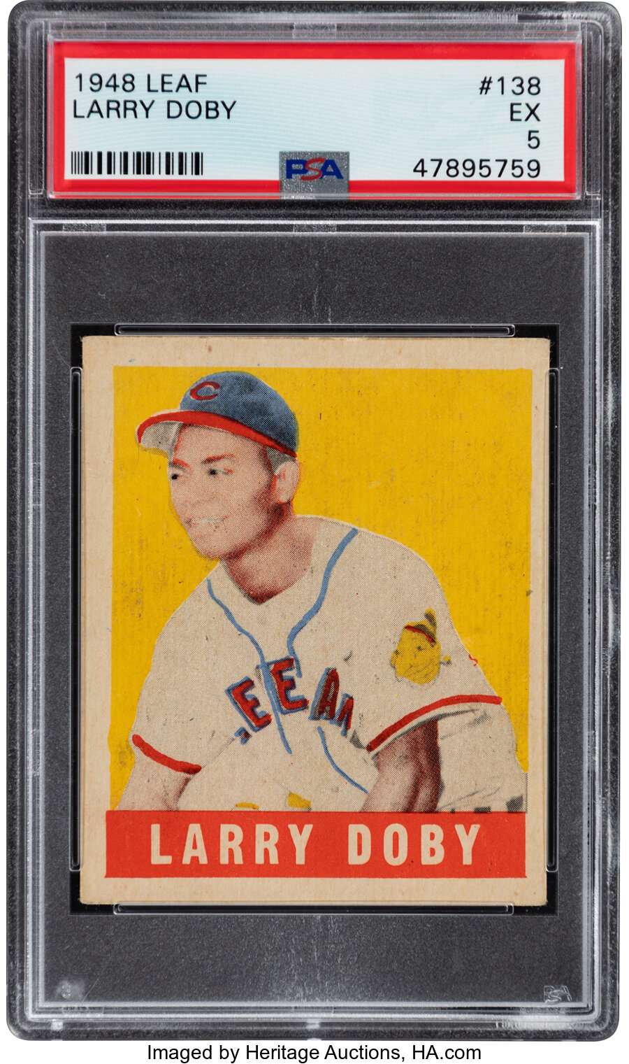 1948 Leaf Larry Doby SP #138 PSA EX 5