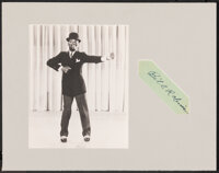 Bill "Bojangles" Robinson (1930s). Vary Fine+. Matted Autographed Card with Photo (14" X 11"). Music...