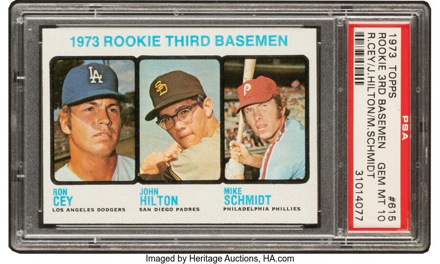 1973 Topps Mike Schmidt - Rookie 3rd Basemen #615 PSA Gem Mint 10 - Pop Six