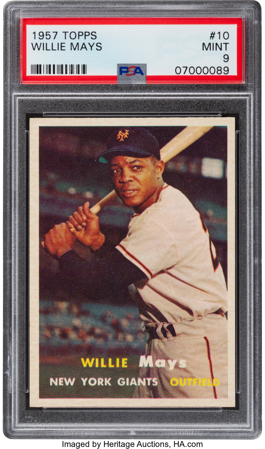 1957 Topps Willie Mays #10 PSA Mint 9 - None Higher
