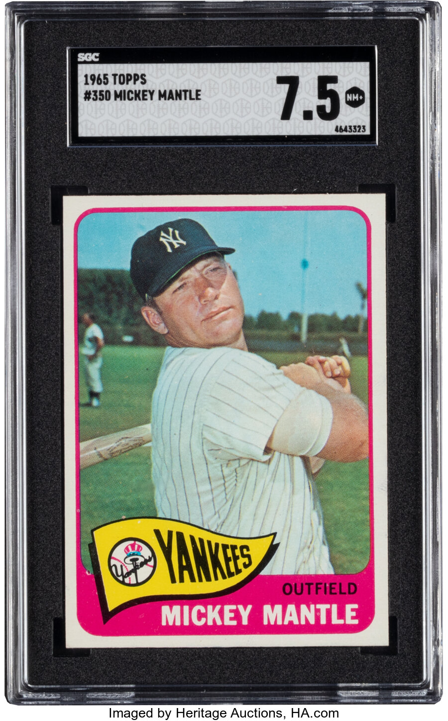 1965 Topps Mickey Mantle #350 SGC NM+ 7.5