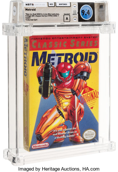 Metroid Classic Nes Series Wata 9 4 A Sealed Nes Nintendo 1992 Lot Heritage Auctions