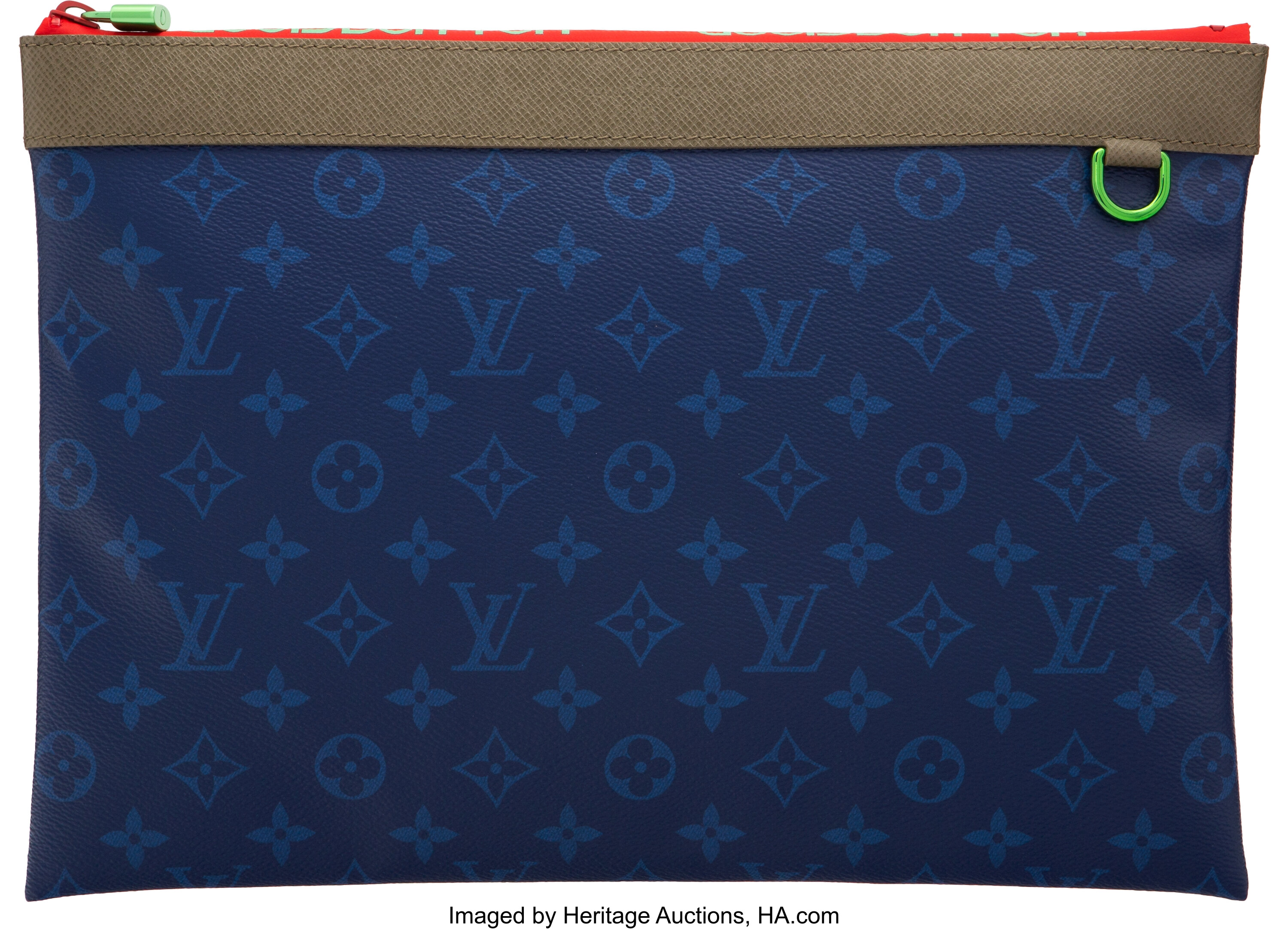 Louis Vuitton Limited Edition Pacific Blue Monogram Coated Canvas