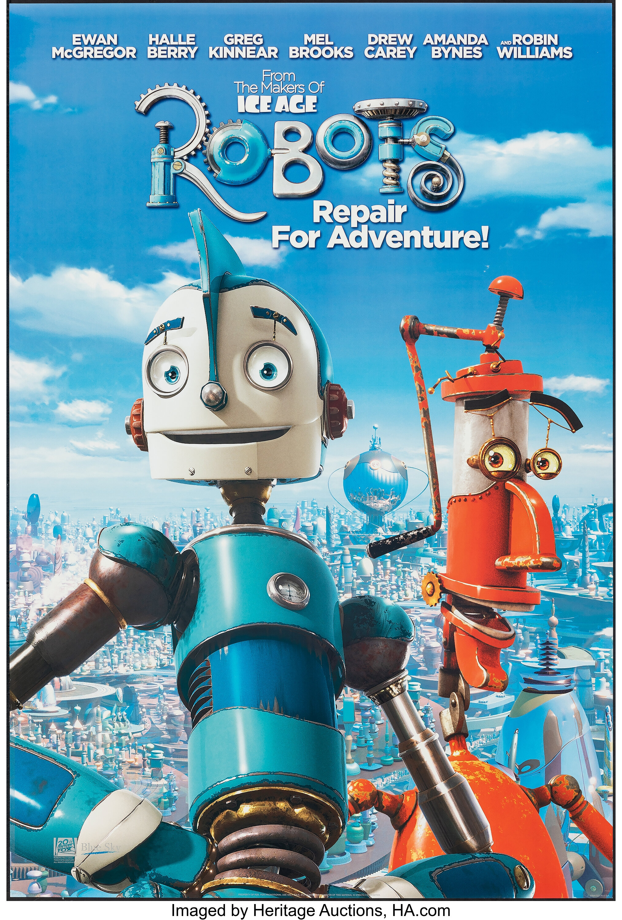 Robots (20th Century Fox, 2005). Rolled, Very Fine+. One Sheets (2) | Lot  #51314 | Heritage Auctions