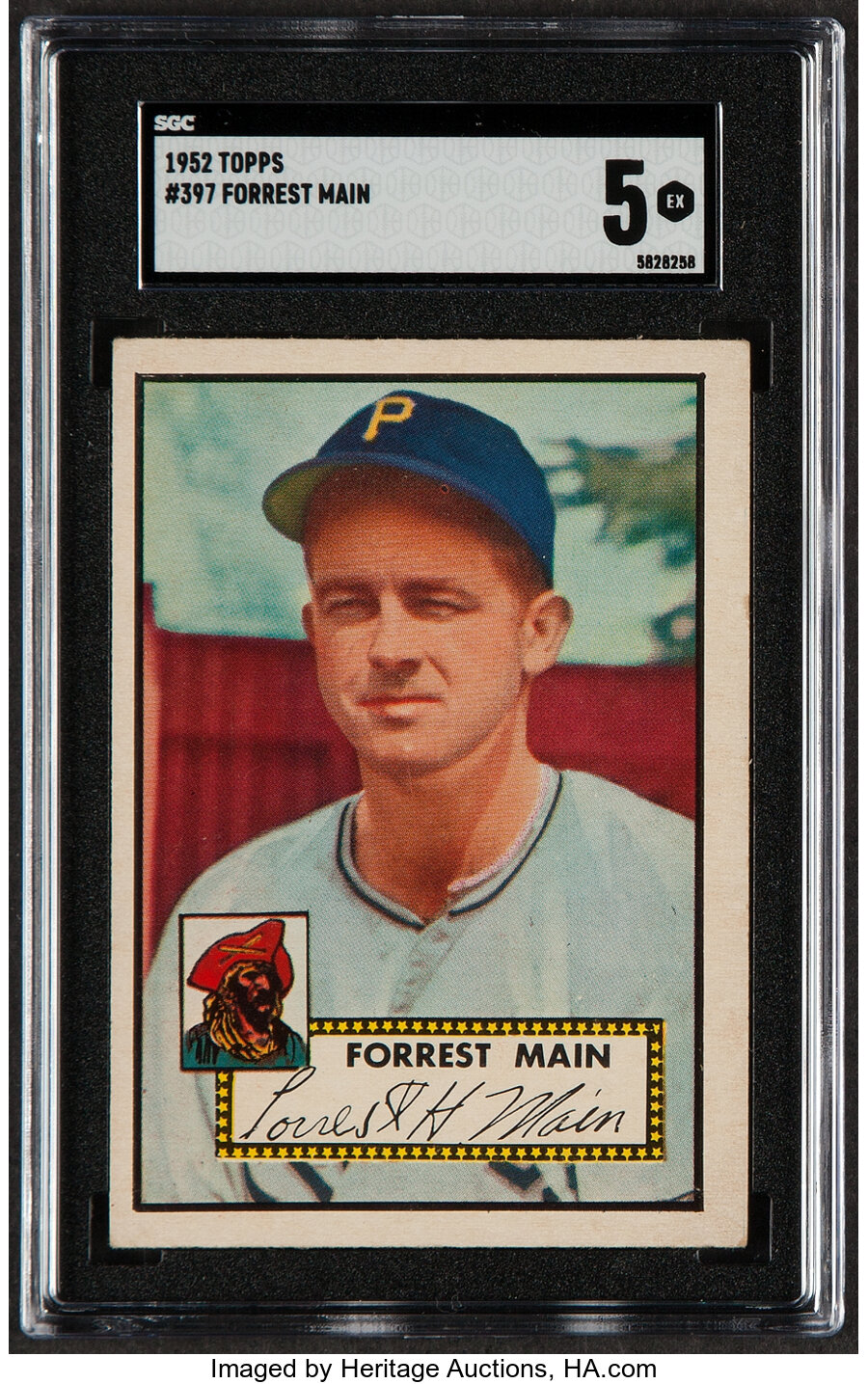 1952 Topps Forrest Main #397 SGC EX 5