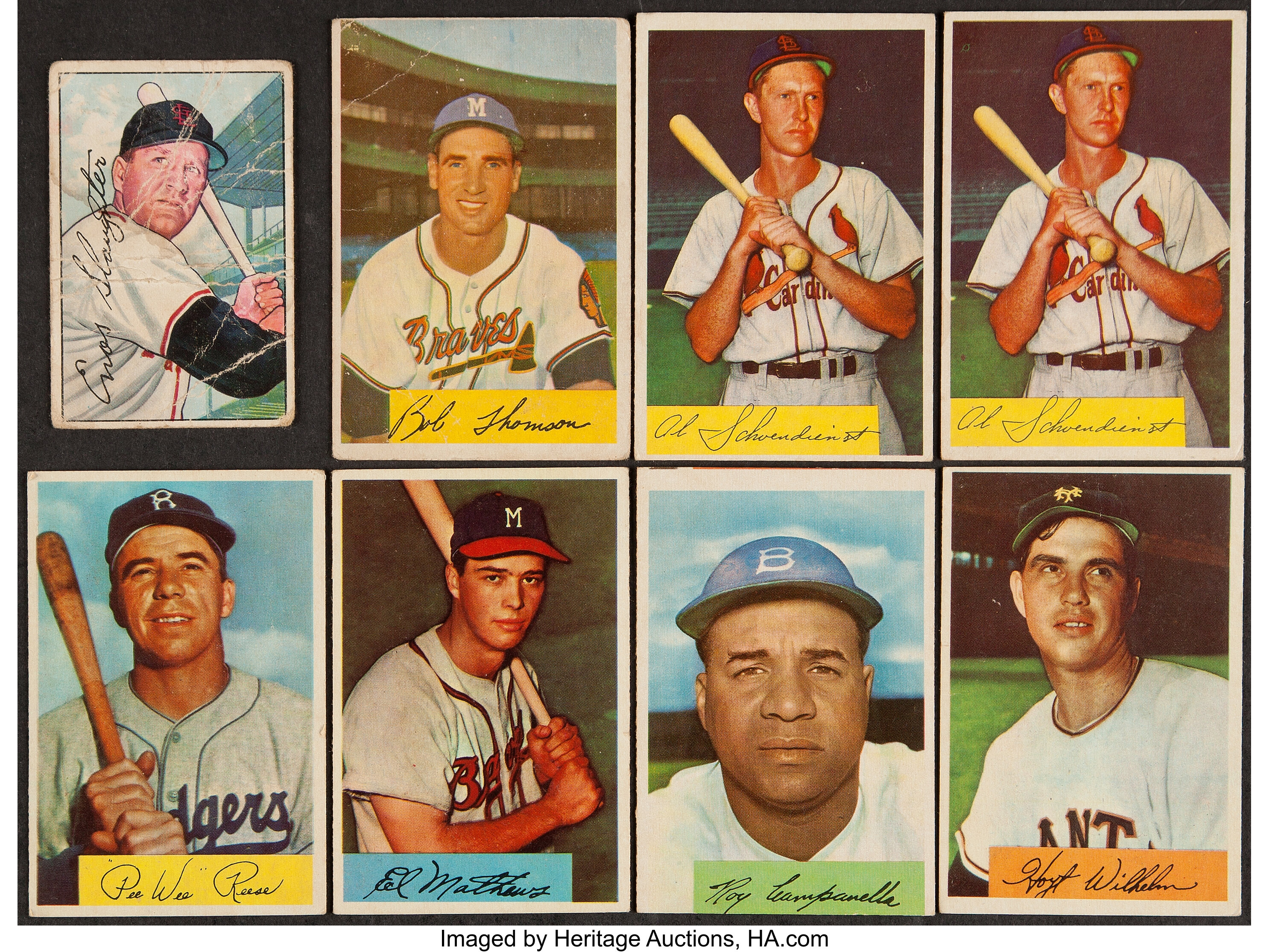 1951 54 Bowman Baseball Collection 79 Plus 19 Non Sports Cards Lotid 40001 Heritage Auctions