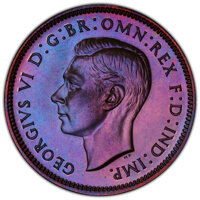 George VI Proof Farthing 1937 PR65 Brown PCGS