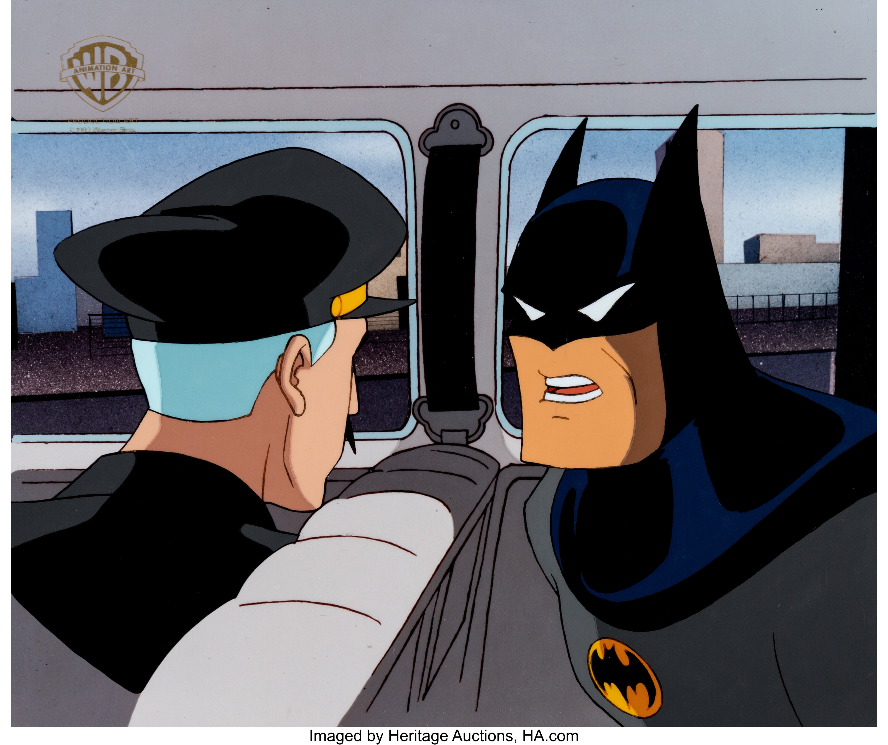 Batman: The Animated Series Alfred and Batman Production Cel | Lot #11972 |  Heritage Auctions