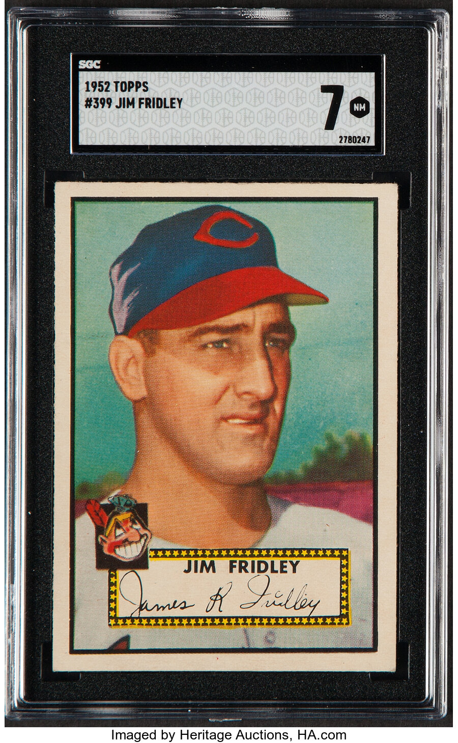 1952 Topps Jim Fridley #399 SGC NM 7
