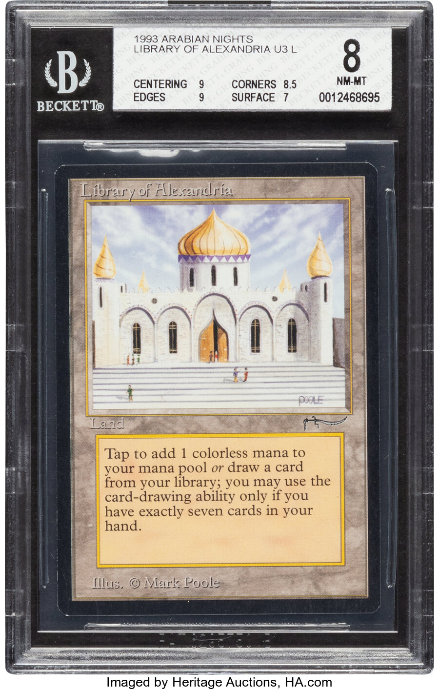 Magic: The Gathering Library of Alexandria Arabian Nights Edition BGS 8 (Wizards of the Coast, 1993)