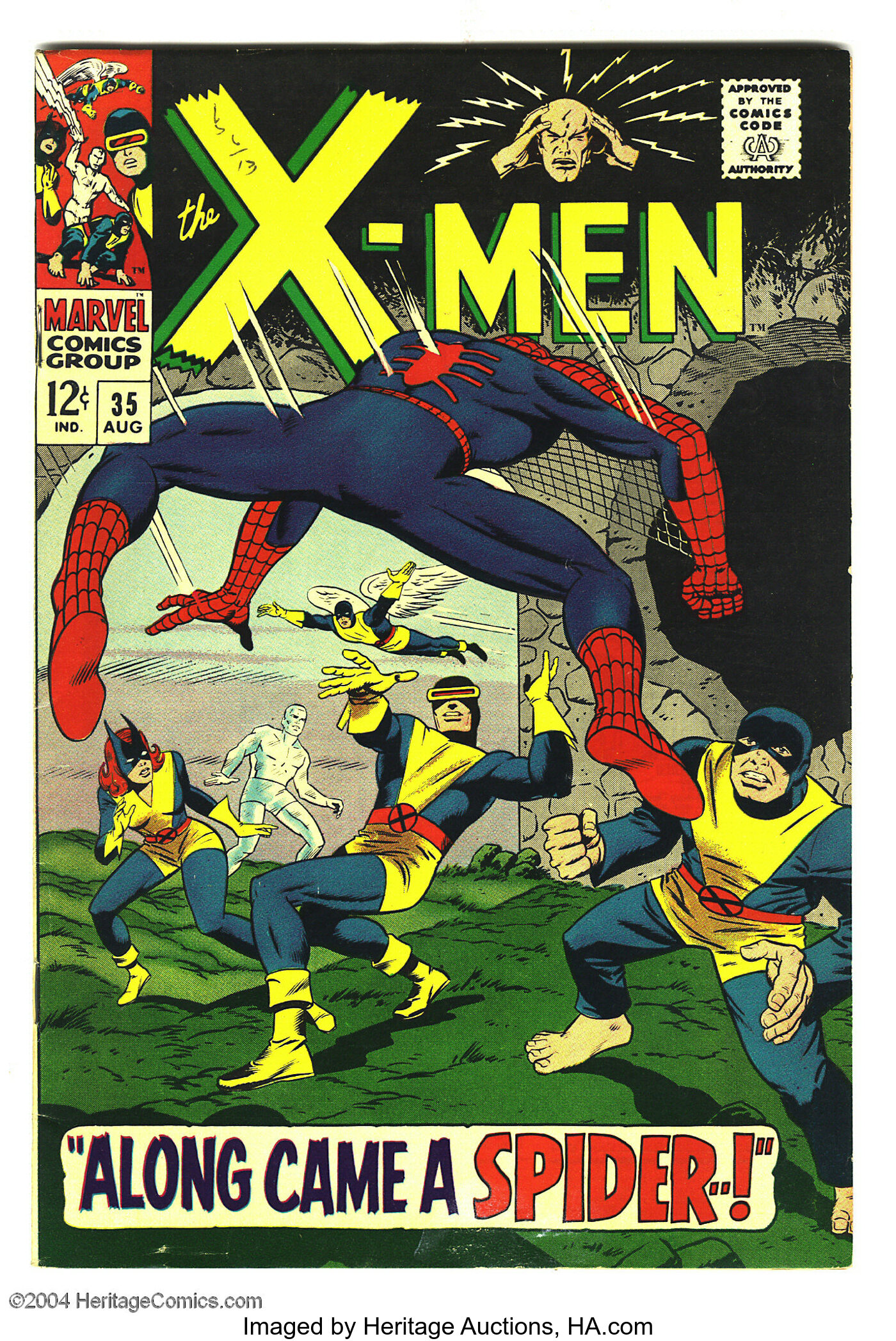 X Men 35 Marvel 1967 Condition Fn Spider Man Appearance Lot Heritage Auctions