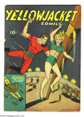 Golden Age (1938-1955):Superhero, Yellow Jacket Comics #1 (Levy, 1944) Condition: VG. Origin and
first appearance of Yellowjacket. "Uncommon" according to Ger...