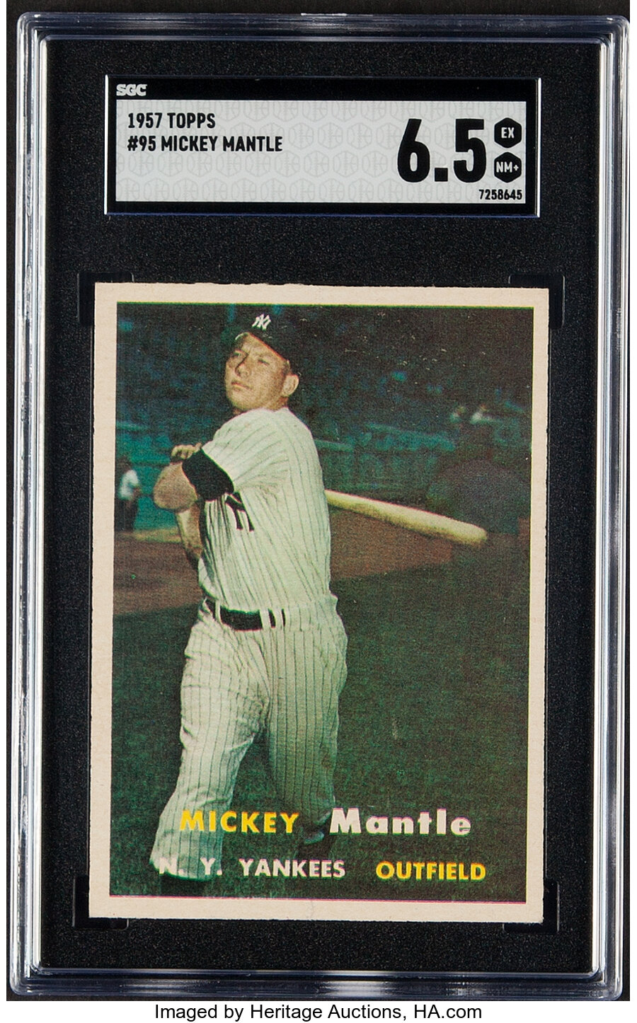1957 Topps Mickey Mantle #95 SGC EX/NM+ 6.5