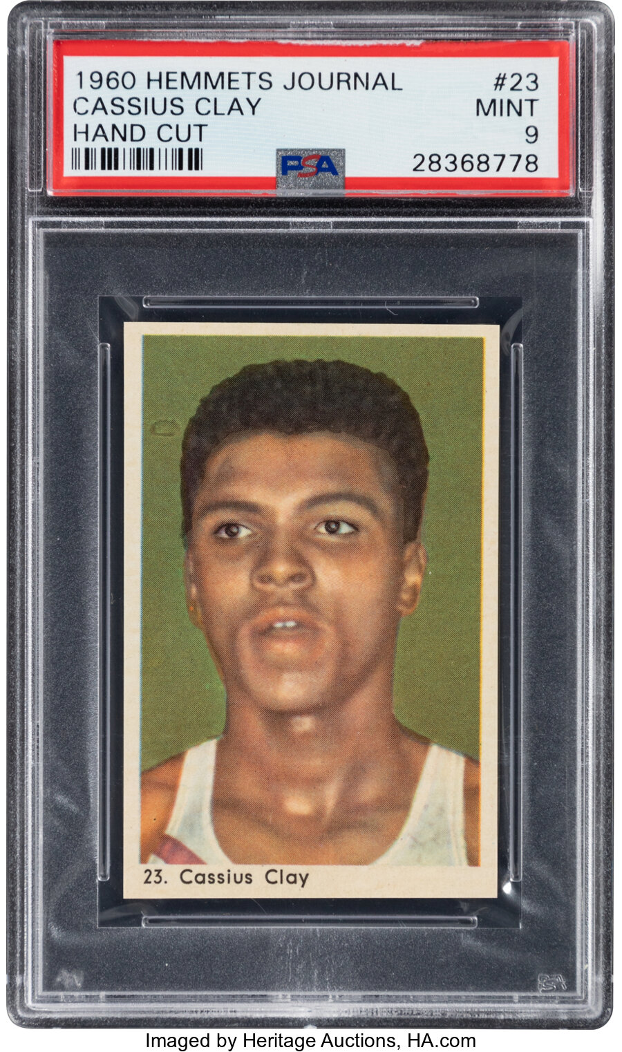 1960 Hemmets Journal Cassius Clay (Muhammad Ali) Rookie #23 PSA Mint 9 - Only One Superior