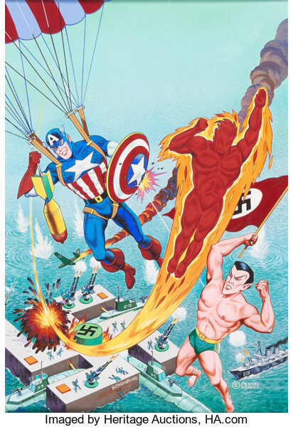 Original Comic Art:Covers, Alex Schomburg Overstreet Comic Book Price G...