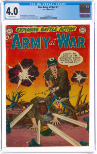Our Army at War #1 (DC, 1952) CGC VG 4.0 Off-white pages