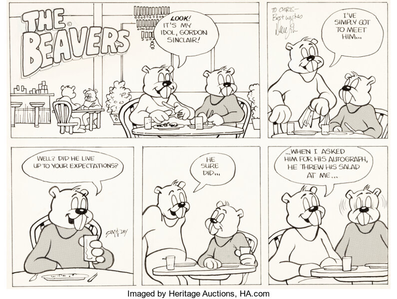 Original Comic Art:Comic Strip Art, Dave Sim and Gene Day The Beavers