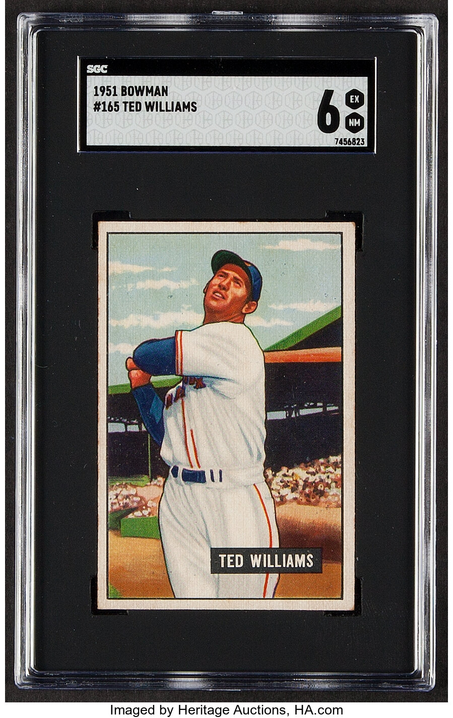 1951 Bowman Ted Williams #165 SGC EX/NM 6