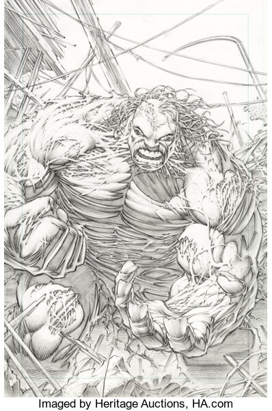 Original Comic Art:Covers, Dale Keown Incredible Hulk: The End ...