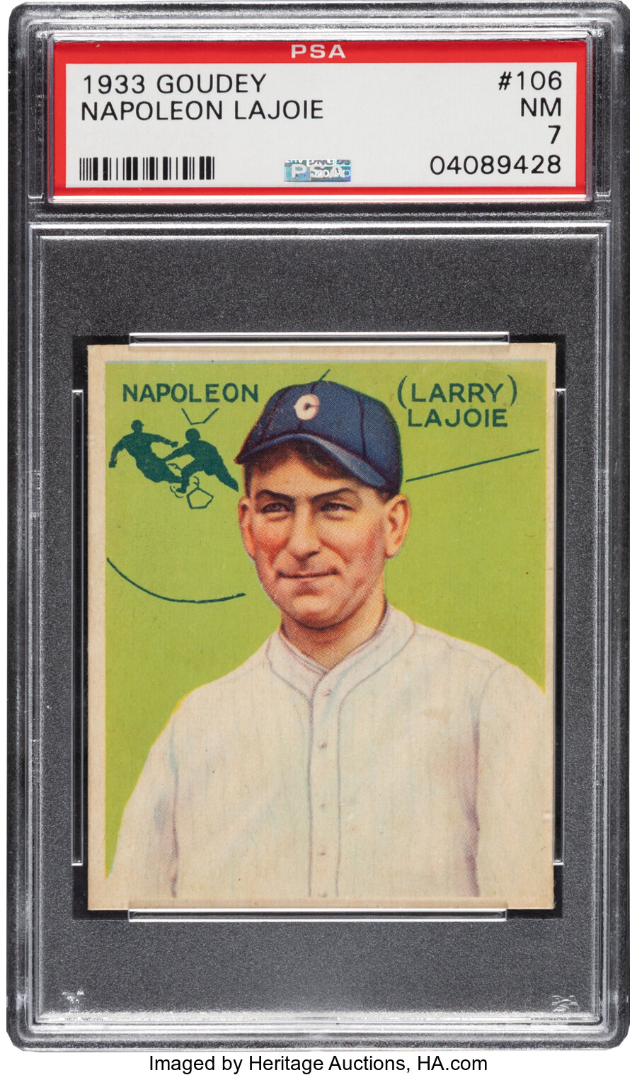 1933 Goudey Napoleon Lajoie #106 PSA NM 7