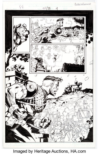 Original Comic Art:Story Page, Howard Porter and Norm Rapund Fantastic Four #507 (#78) Story Page 8 Original Art (Marvel, 2...